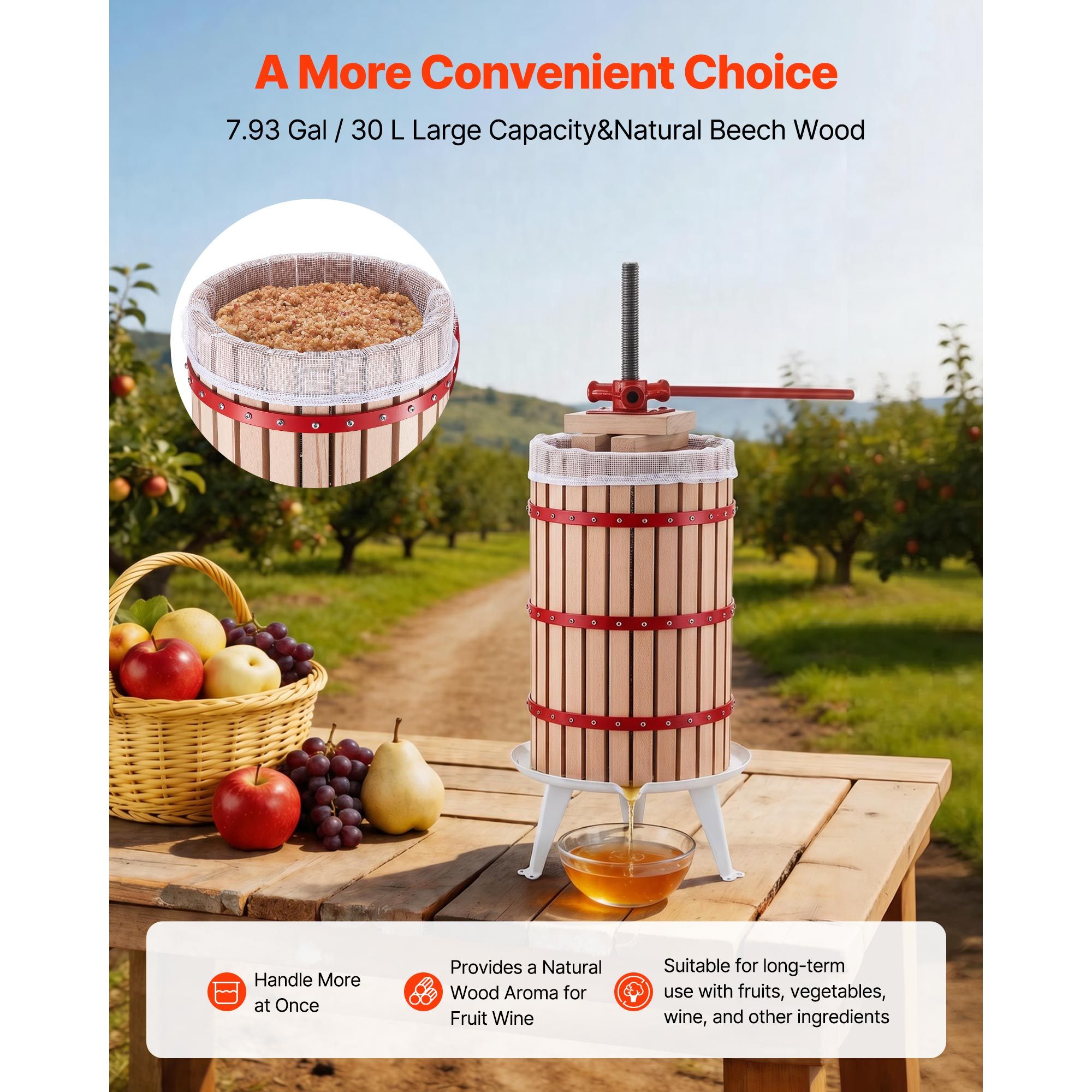 Meyve Şarabı Presi, 7.93 Galon - Juicer incelemesi ve fiyatı
